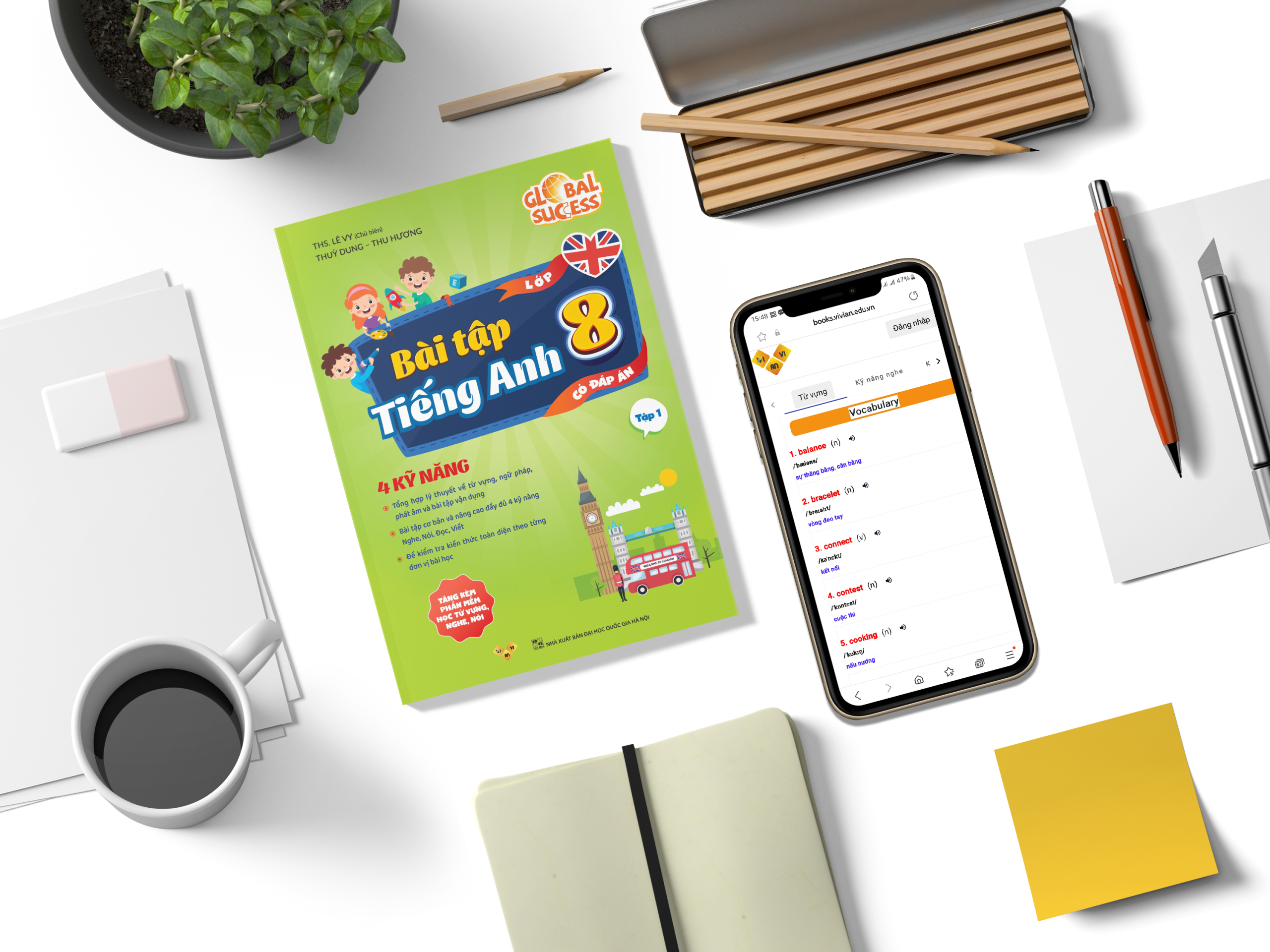 Sách Bài tập tiếng Anh lớp 8 Global Success 4 kỹ năng có đáp án Tập 1 ThS.Lê Vy - Anh ngữ Vivian Sách Bài tập tiếng Anh lớp 8 Global Success 4 kỹ năng có đáp án Tập 1 ThS.Lê Vy - Anh ngữ Vivian - Hình ảnh 2