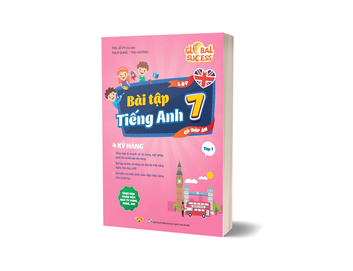 Sách Bài tập tiếng Anh lớp 7 Global Success, 4 kỹ năng (Có đáp án) Tập 1 - Anh ngữ Vivian Sách Bài tập tiếng Anh lớp 7 Global Success, 4 kỹ năng (Có đáp án) Tập 1 - Anh ngữ Vivian - Hình ảnh 2