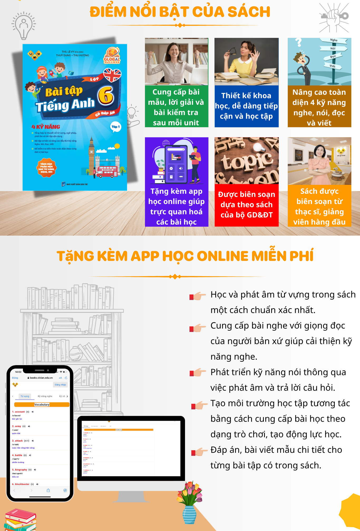 Bai tap tieng Anh lop 6 Global Success Tap 1 2