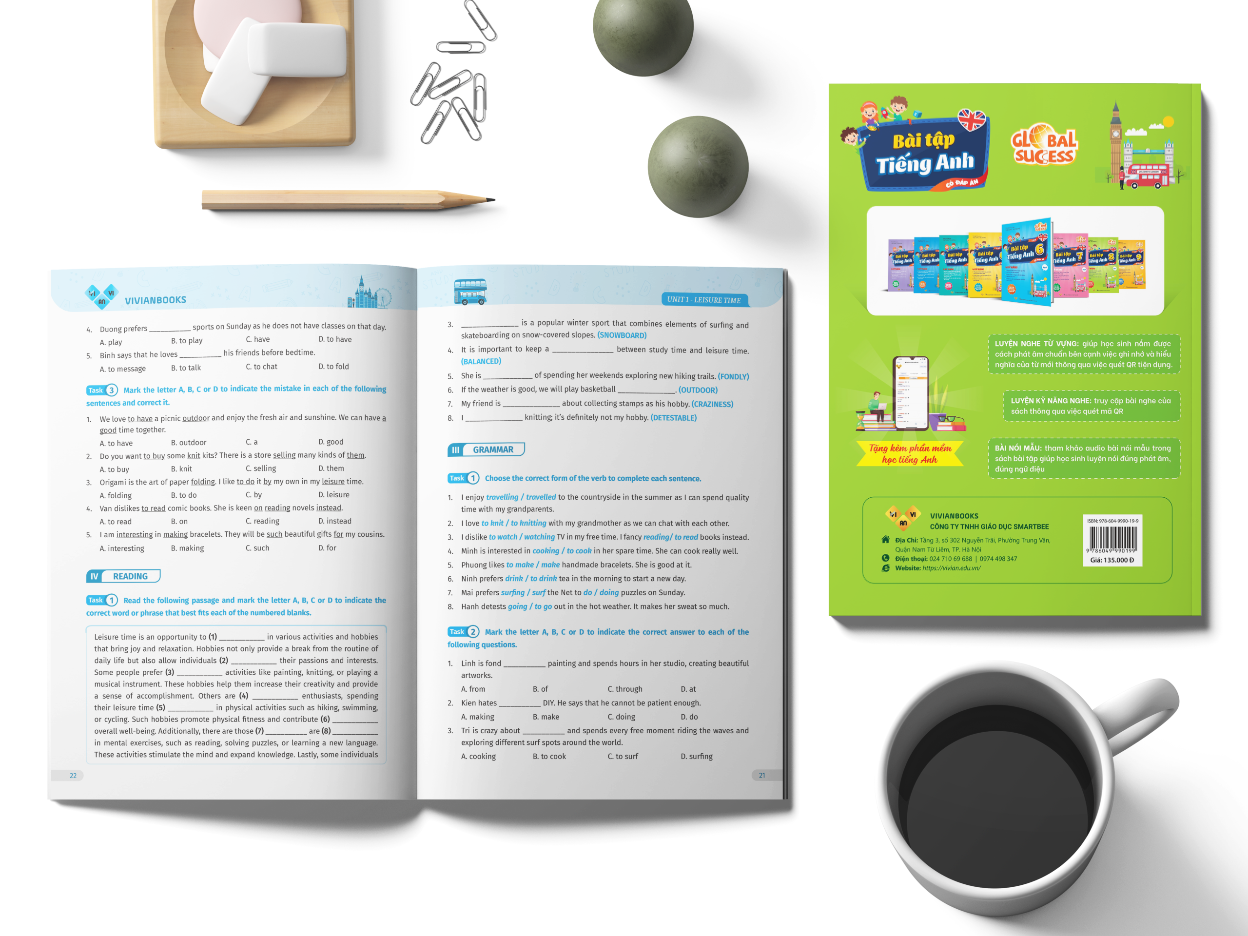 Sách Bài tập tiếng Anh lớp 8 Global Success 4 kỹ năng có đáp án Tập 1 ThS.Lê Vy - Anh ngữ Vivian Sách Bài tập tiếng Anh lớp 8 Global Success 4 kỹ năng có đáp án Tập 1 ThS.Lê Vy - Anh ngữ Vivian - Hình ảnh 6