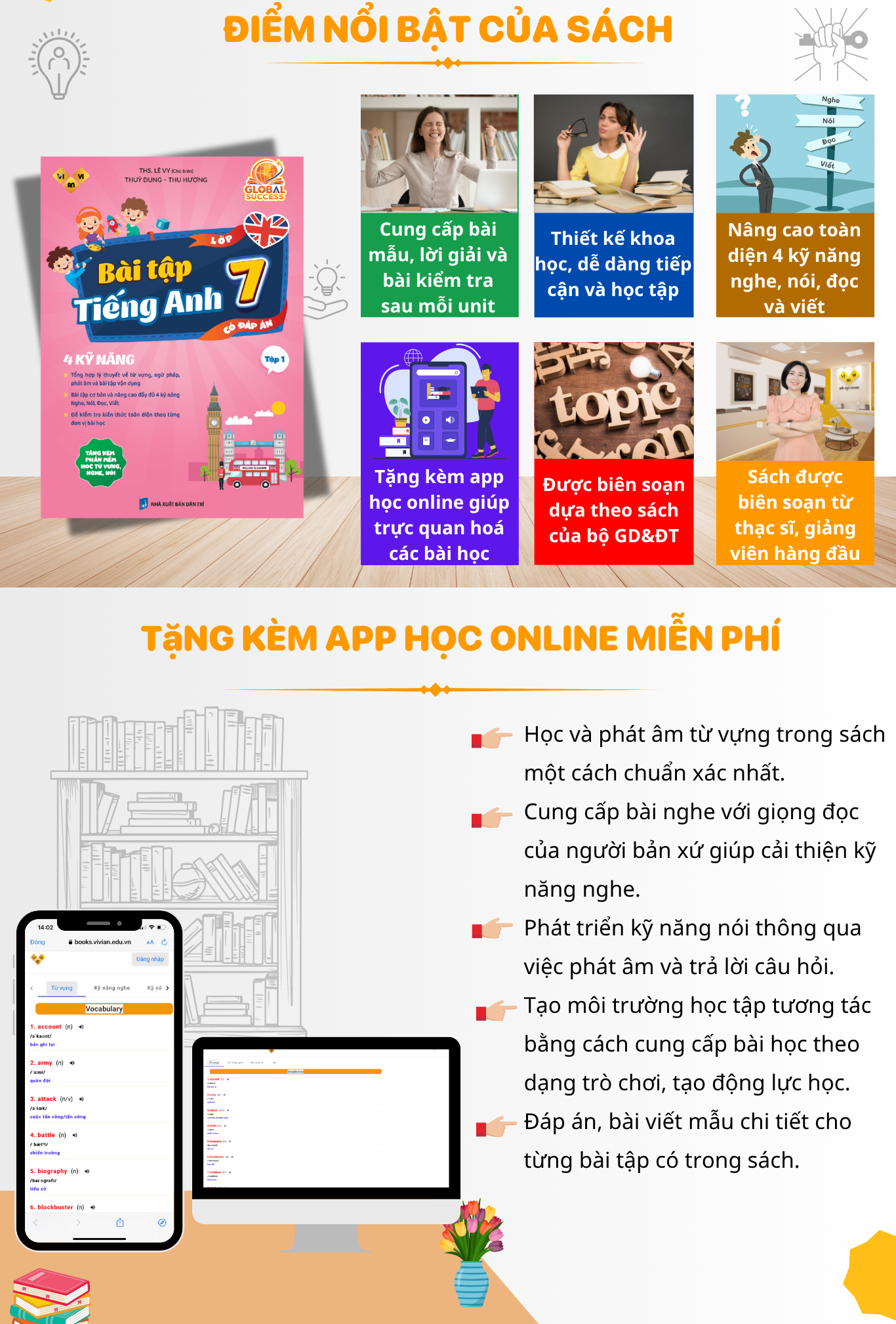 Sach bai tap tieng Anh lop 7 Global Success Tap 1 2