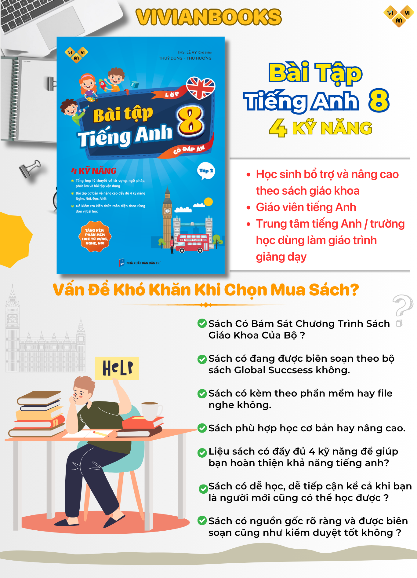 Sach bai tap tieng Anh lop 8 tap 2 Vivian 1