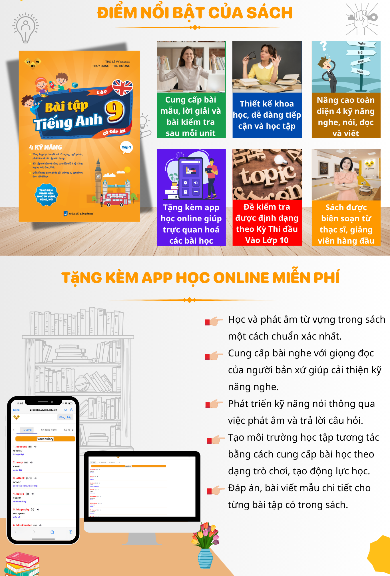 Sach bai tap tieng Anh lop 9 Tap 1 Vivian 2