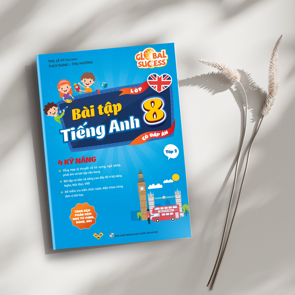 Sách Bài tập tiếng Anh lớp 8 Global Success, 4 kỹ năng (Có đáp án) Tập 2 ThS.Lê Vy - Anh ngữ Vivian Sách Bài tập tiếng Anh lớp 8 Global Success, 4 kỹ năng (Có đáp án) Tập 2 ThS.Lê Vy - Anh ngữ Vivian - Hình ảnh 3