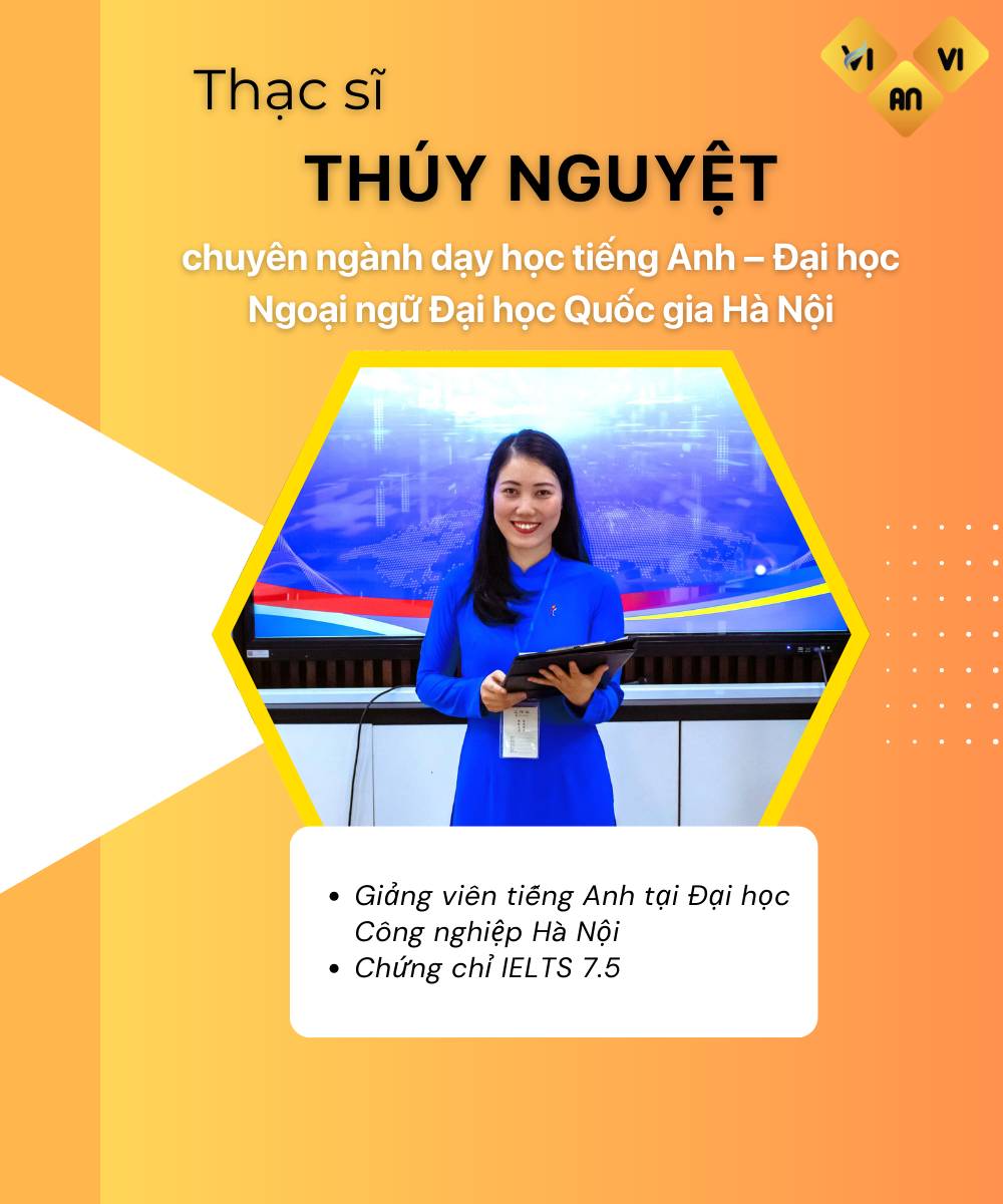 Cô Thuỷ Nguyệt giảng viên Vstep tại Vivian