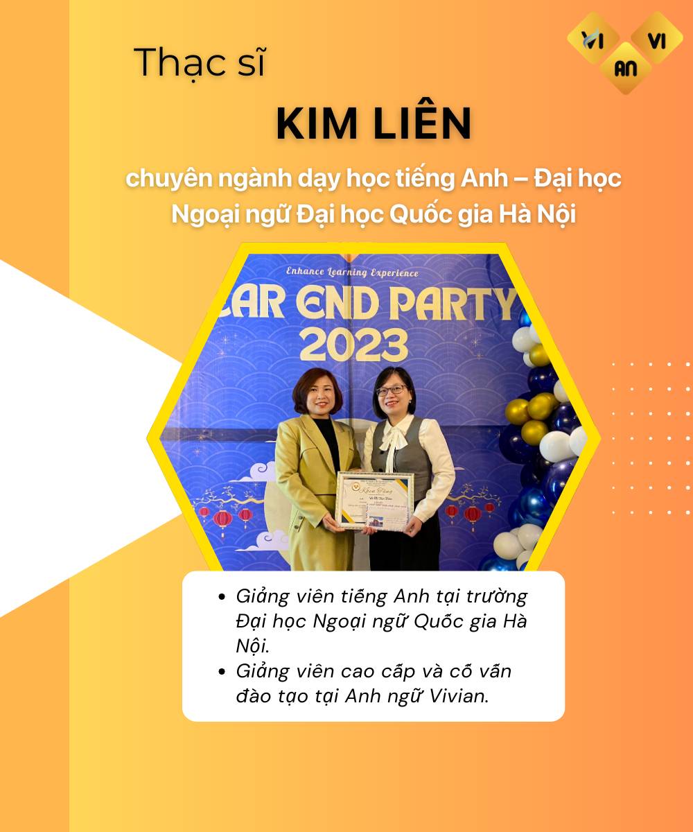 Cô Kim Liên giảng viên Vstep tại Vivian