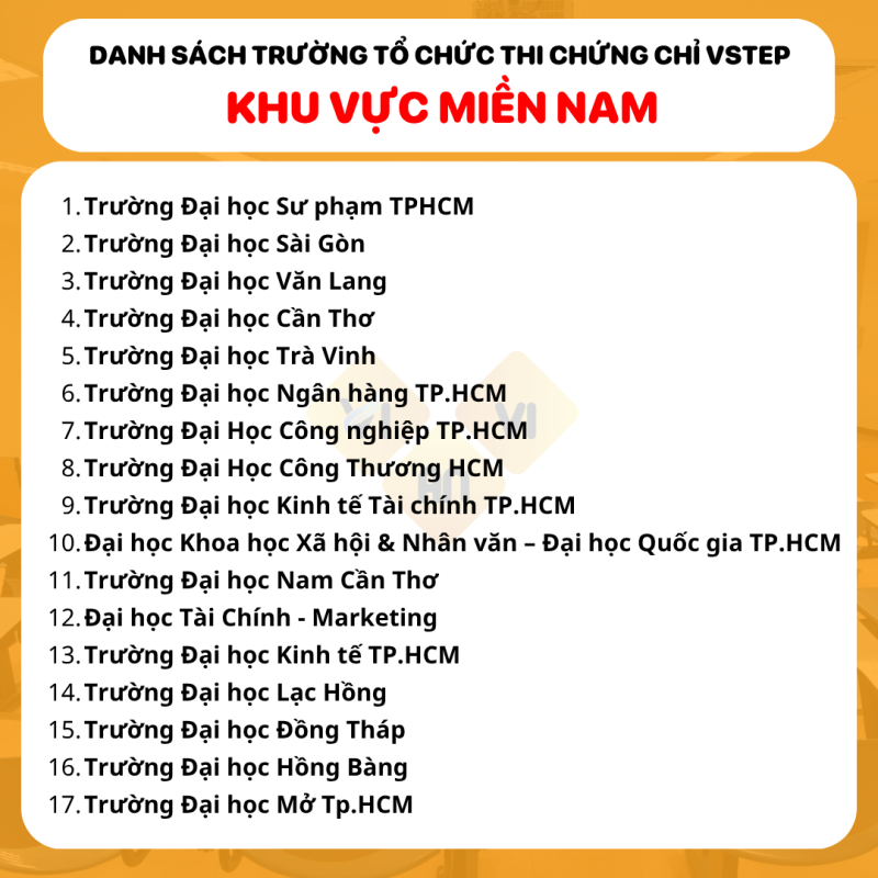 Truong to chuc thi VSTEP mien Nam