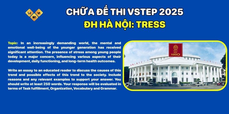 CHỮA ĐỀ THI VSTEP ĐẠI HỌC HÀ NỘI 2025