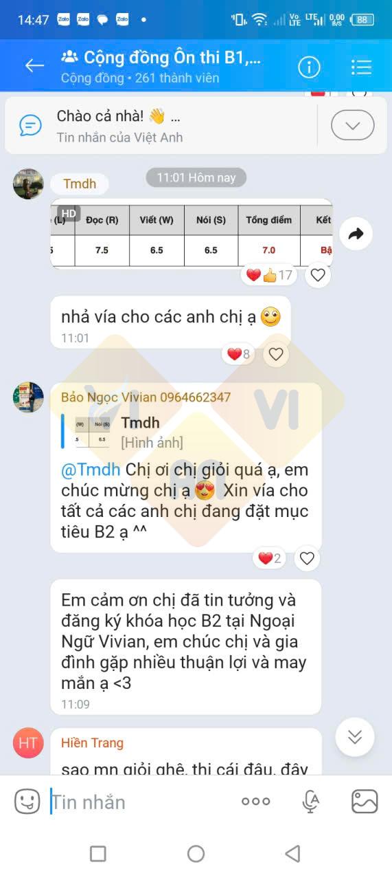 Feedback B2 12