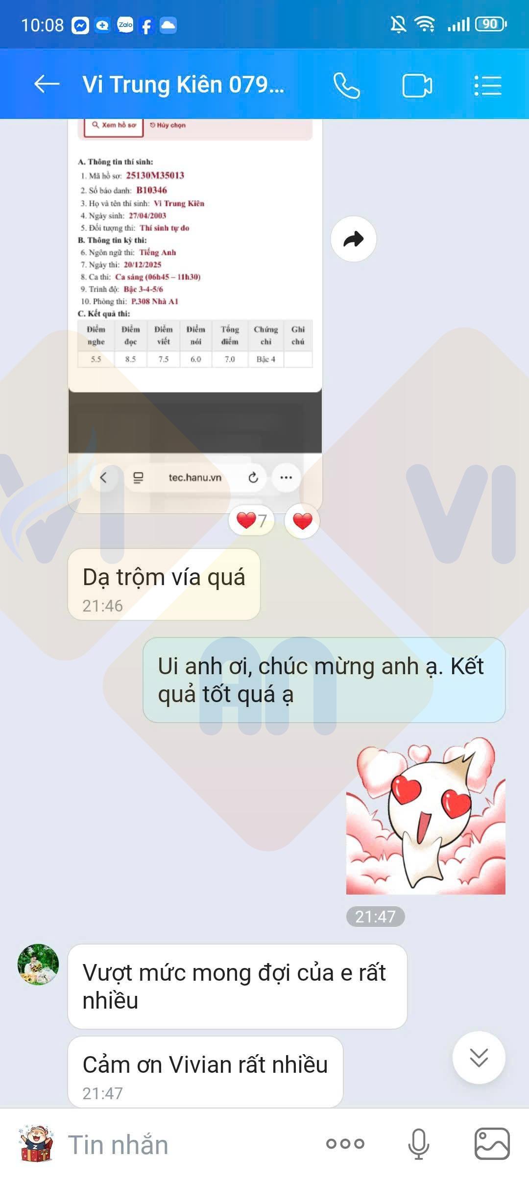 Feedback VSTEP Online Vivian 4