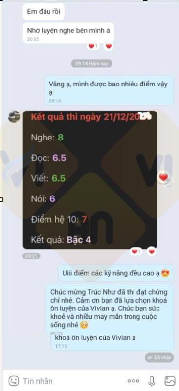 Feedback VSTEP Online Vivian 5
